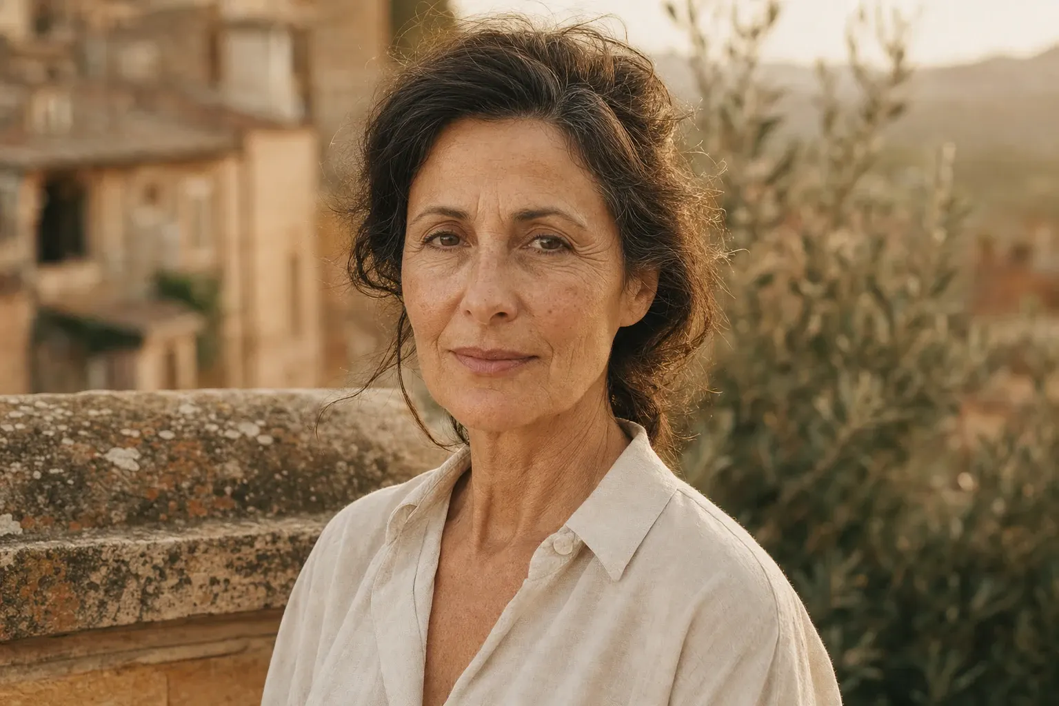 Donna over 55 con pelle curata dopo due mesi di Elesse Cream